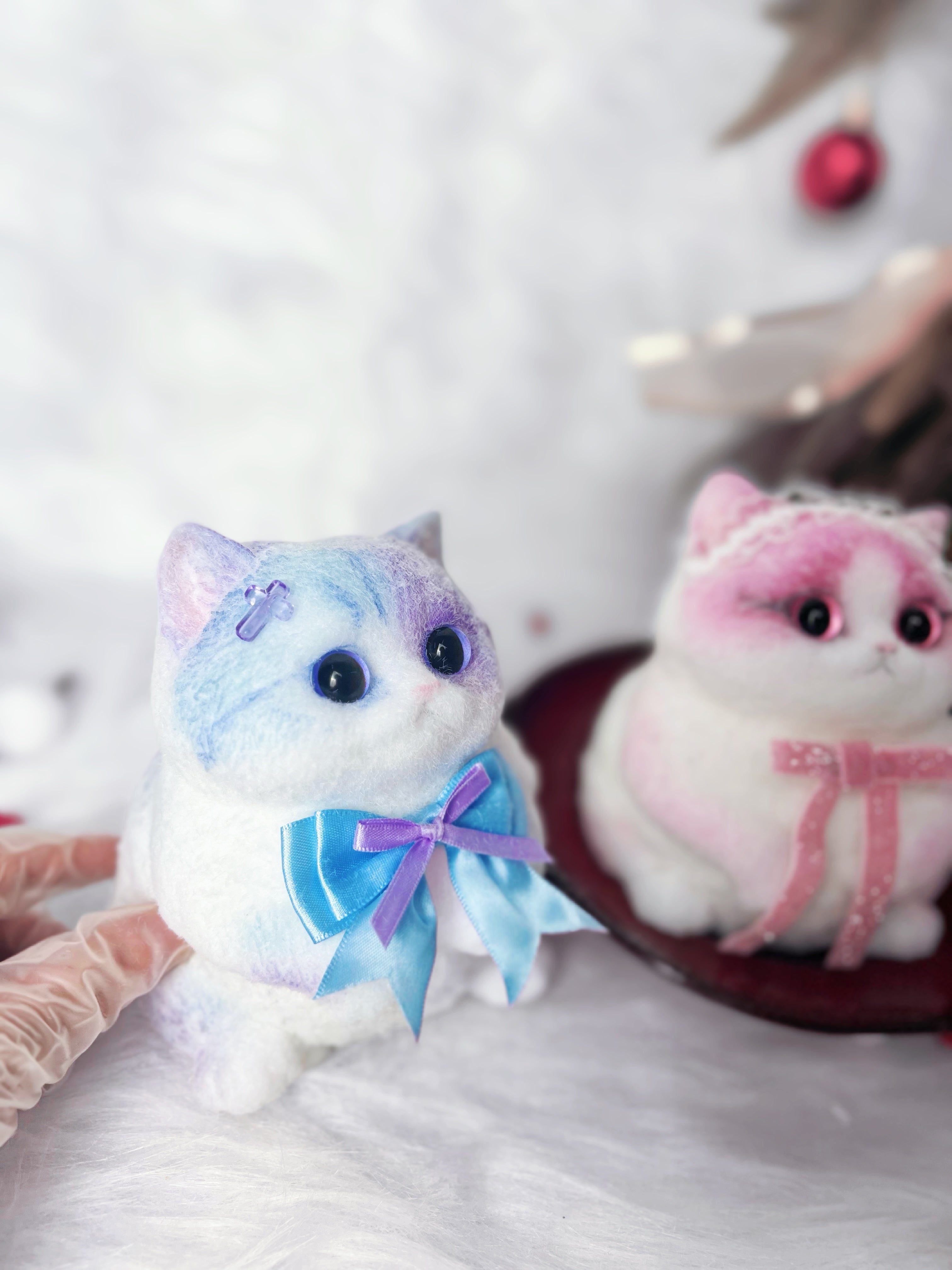 Taba Barbie kitty and heterochromatic cats Squishy Squeeze Toys