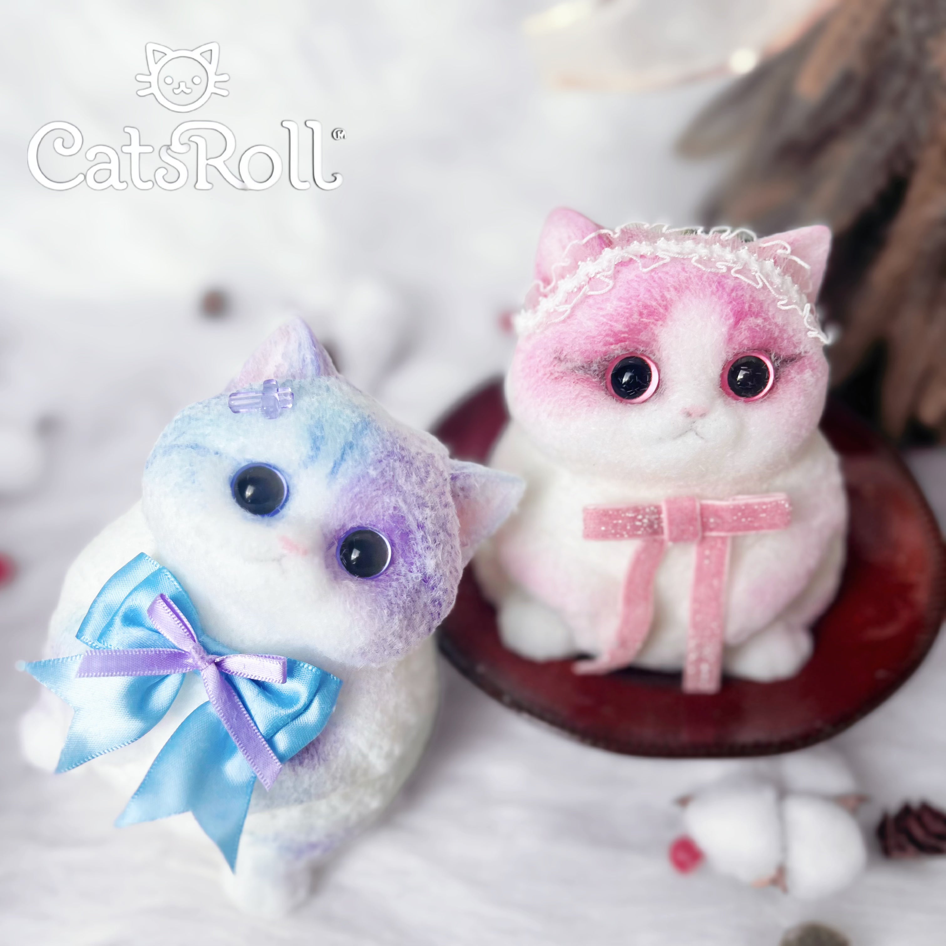 Taba Barbie kitty and heterochromatic cats Squishy Squeeze Toys